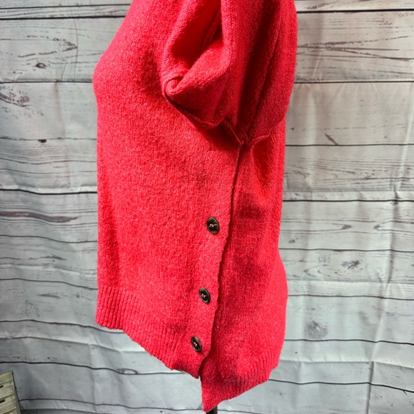 Moral Fiber Hot Pink Crewneck Sweater - M - Picture 4 of 8